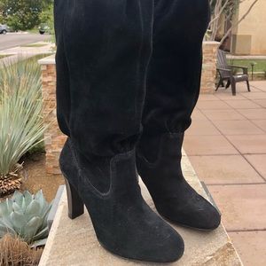 Michael Kors Harness Black Suede Boots